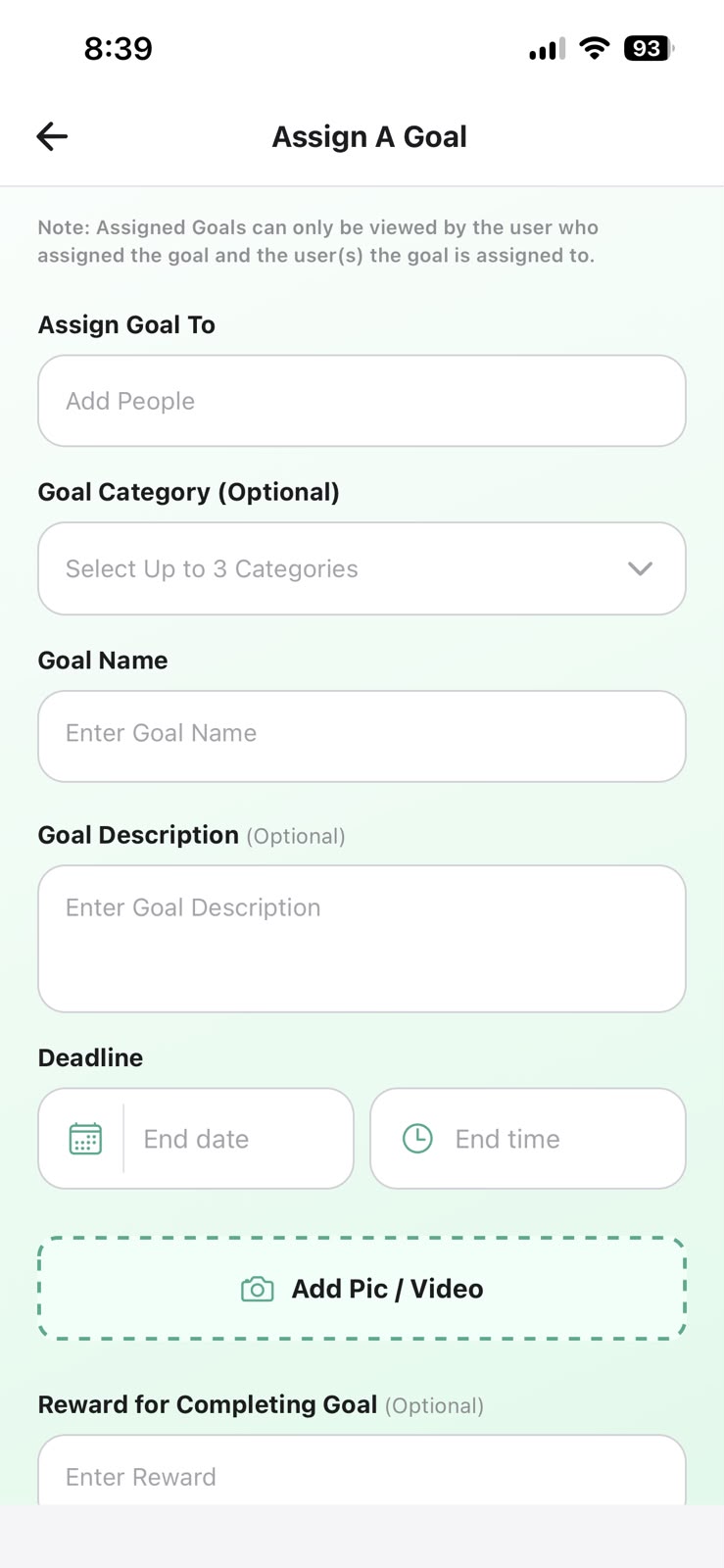 Assign Goals to Others
